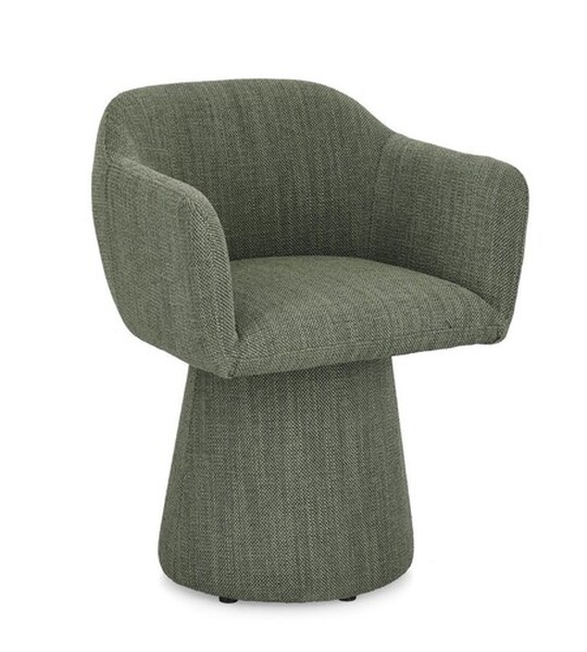 LOTTIE GREEN SWIVEL CHAIR