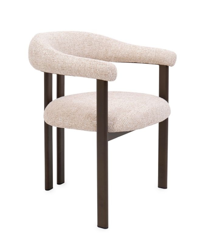 GIUDITTA BRONZE/SAND CHAIR W-ARMREST