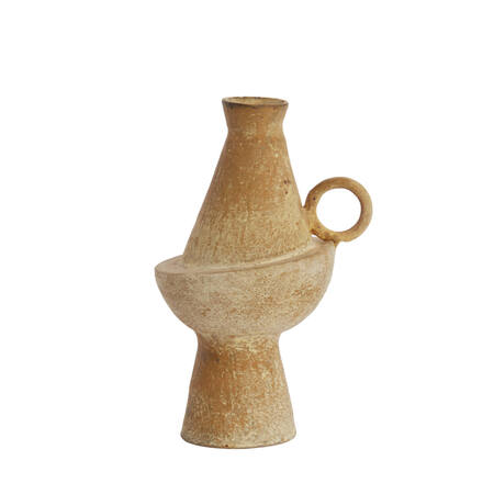 Vase deco 13x11x20,5 cm MOSIMA antique sand
