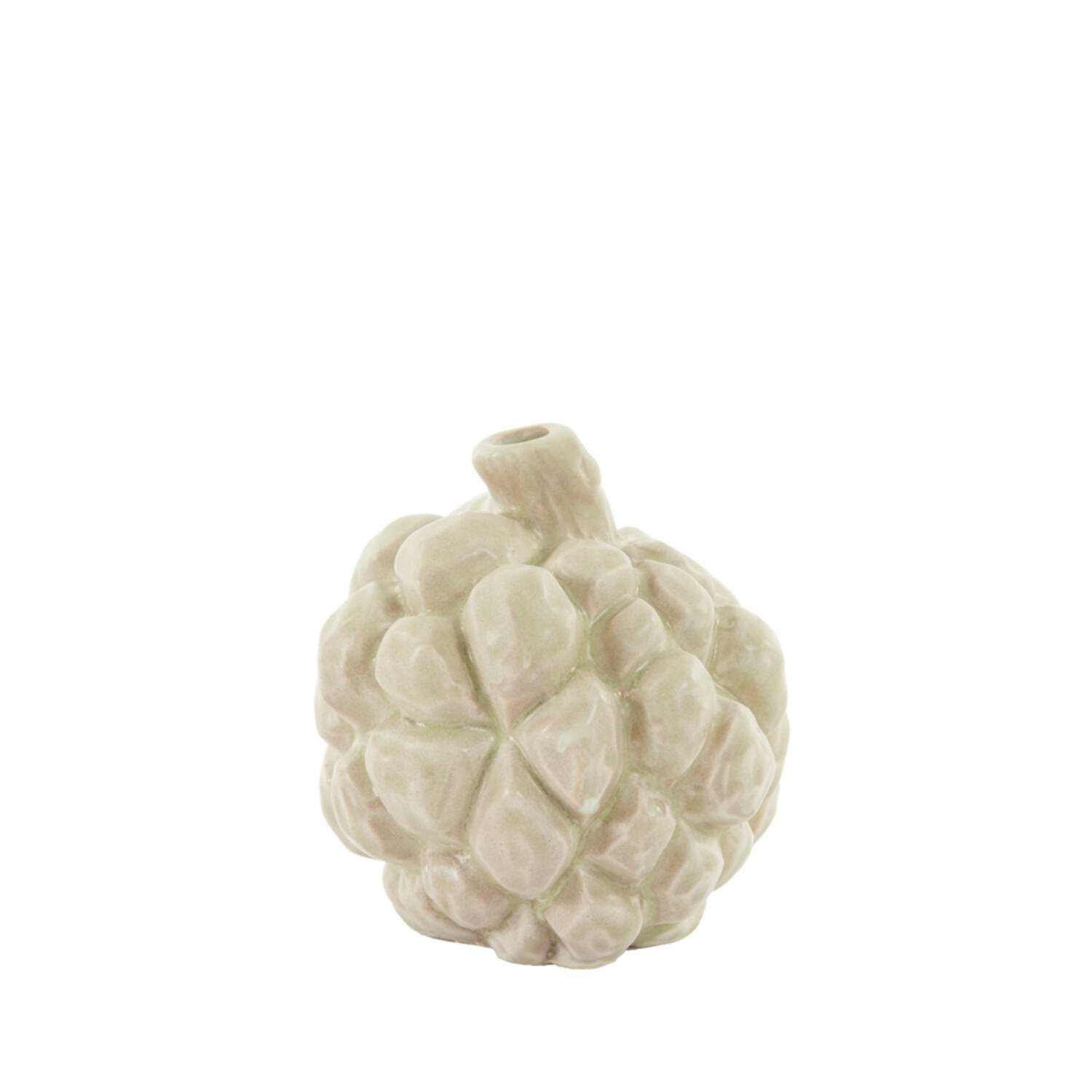 Vase deco Ø12x12,5 cm PANTHUS ceramics cream