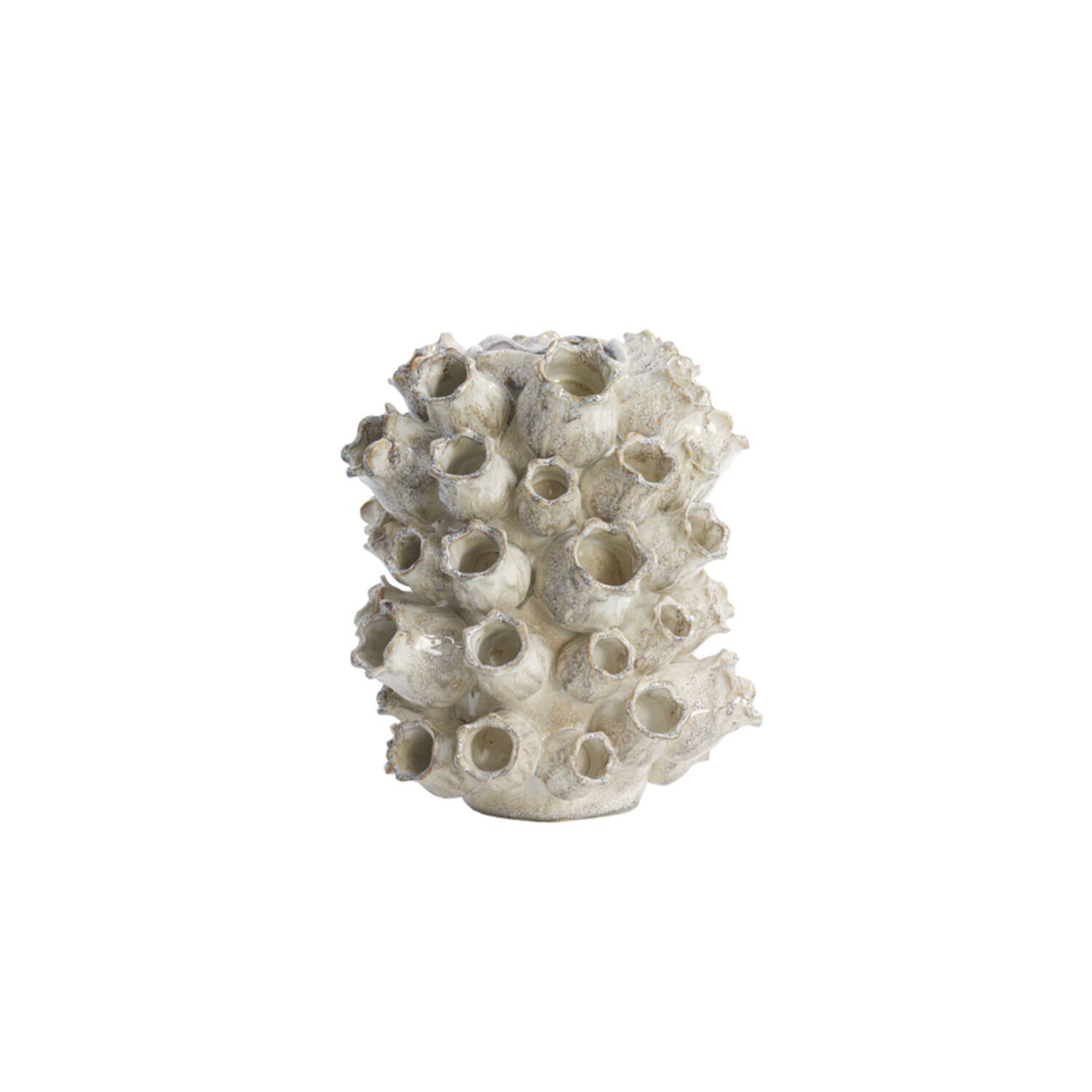 Vase 26,5x25x31,5 cm KEIKI ceramics sand