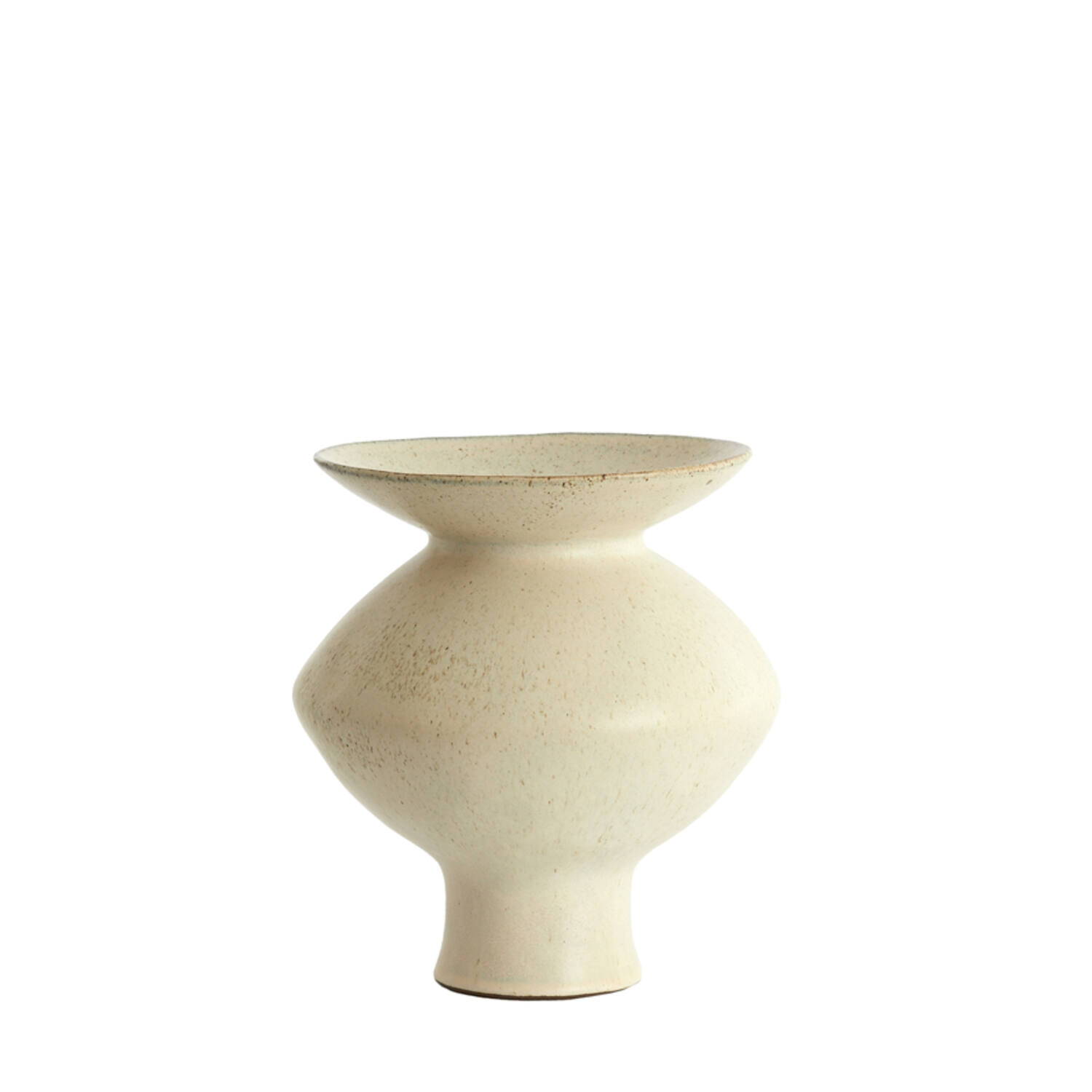 Vase deco Ø25,5x29 cm AJUDA matt cream-sand