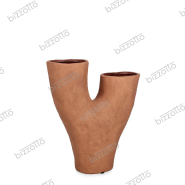 HECTOR BROWN VASE 2H H34