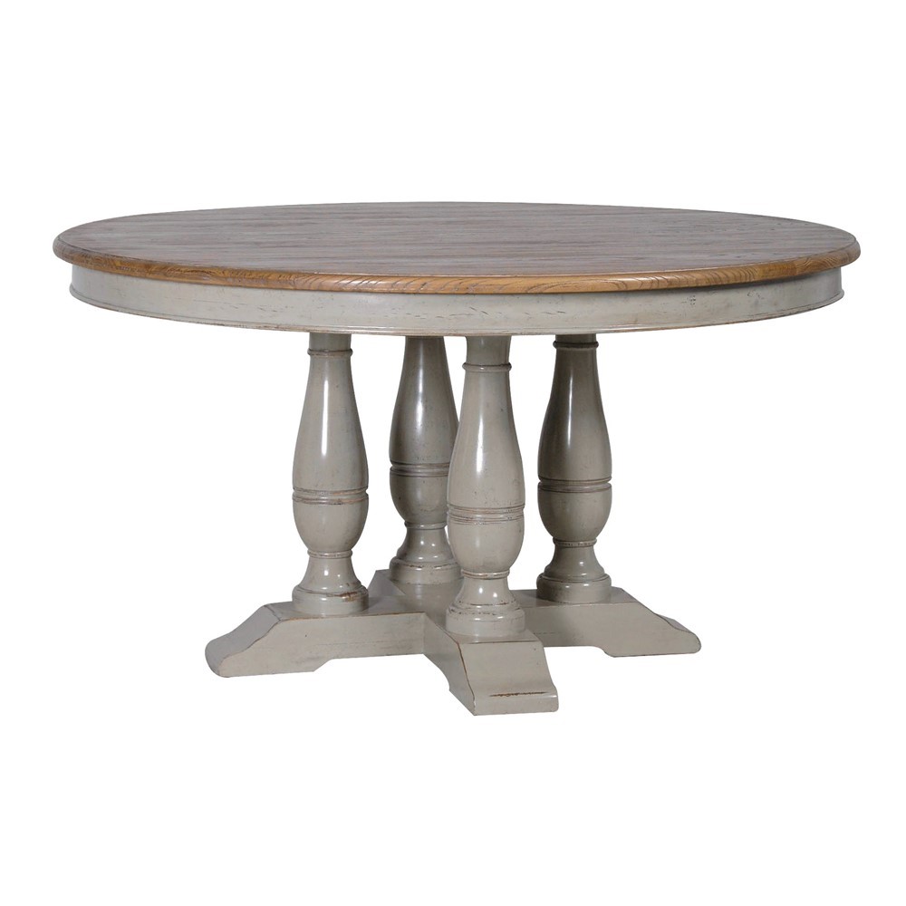 NEWPORT 79x145cm okrugli trpezarijski sto, siva