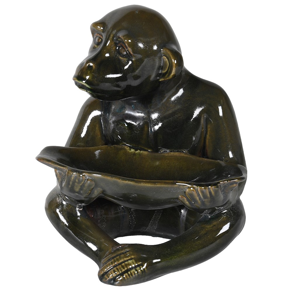 CARLISLE 24cm dekorativna figura, zeleni majmun