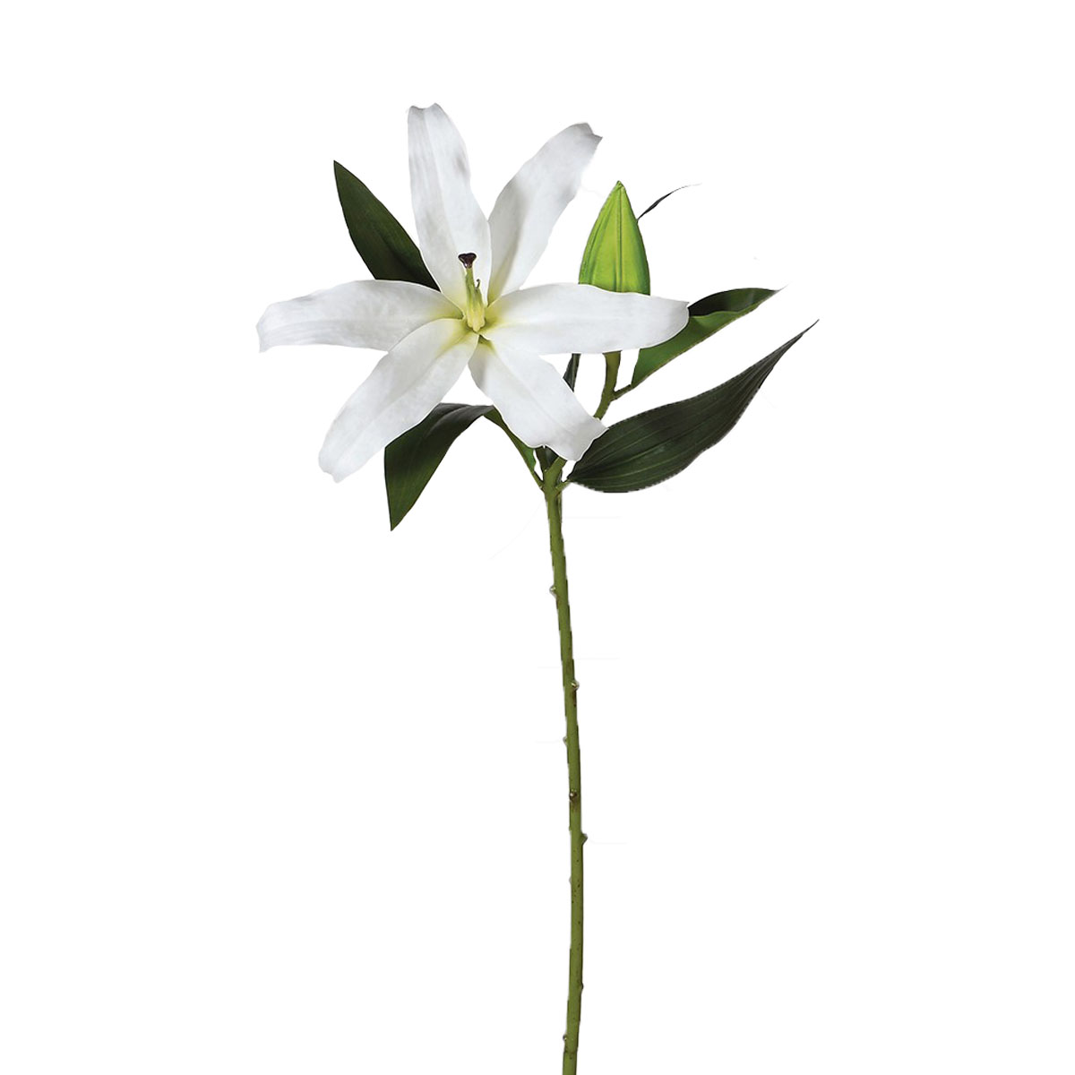 KEMP 97cm vjestacki cvijet, bijeli ljiljan sa pupoljkom
