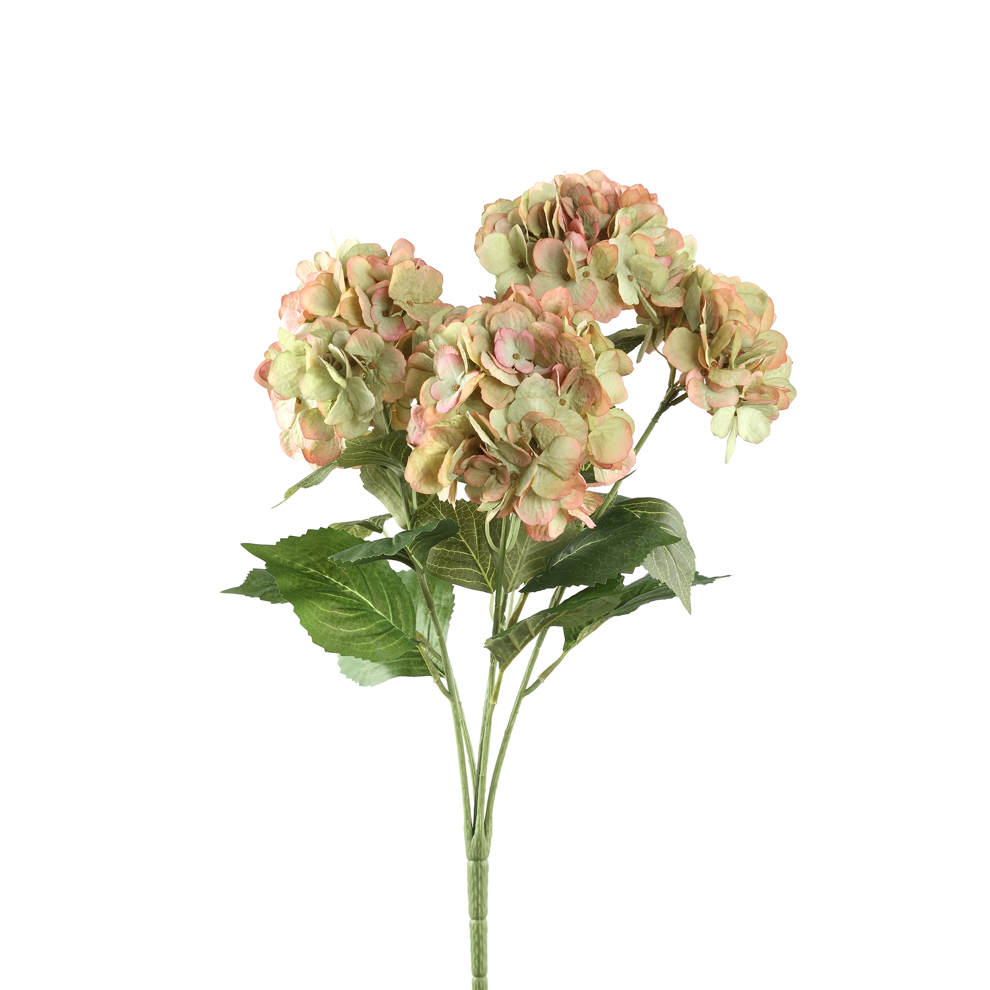 HYDRANGEA 43x40x58cm vjestacki cvijet, ruzicasto-zelena hortenzija