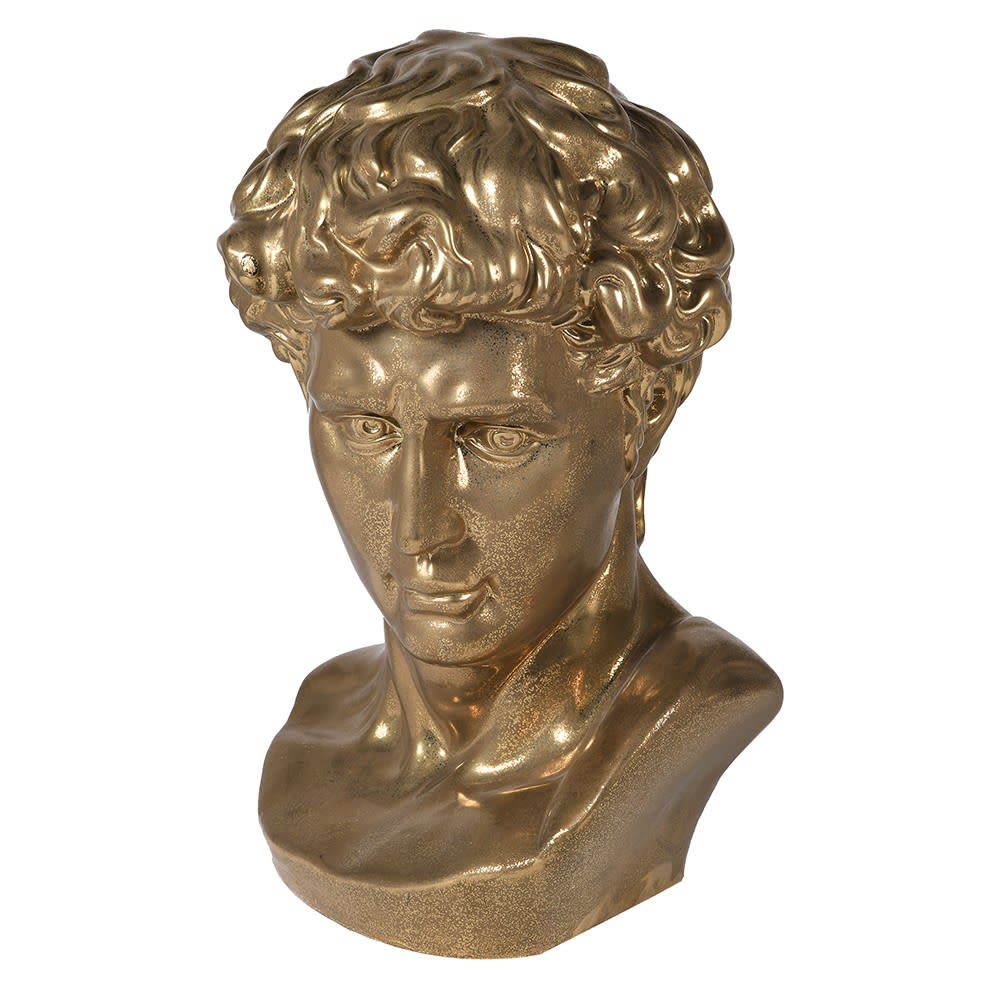 XYLITOL 36x24cm dekorativna figura, bust zlatna