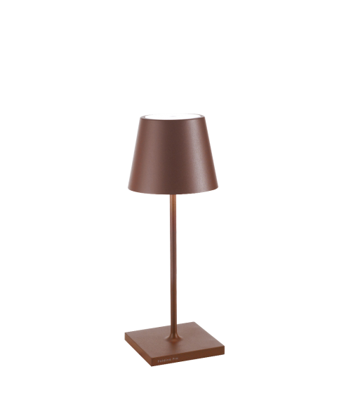 POLDINA 30x11cm stona lampa, braon