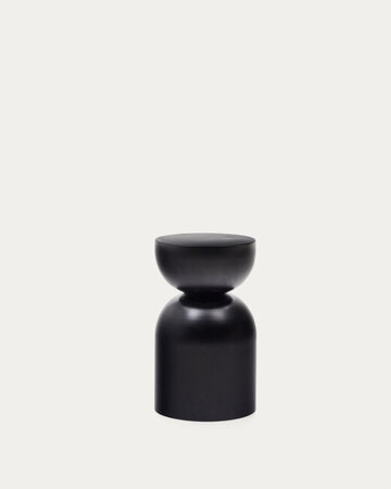 RACHELL pomoćni sto 30.5cm, crna/metal