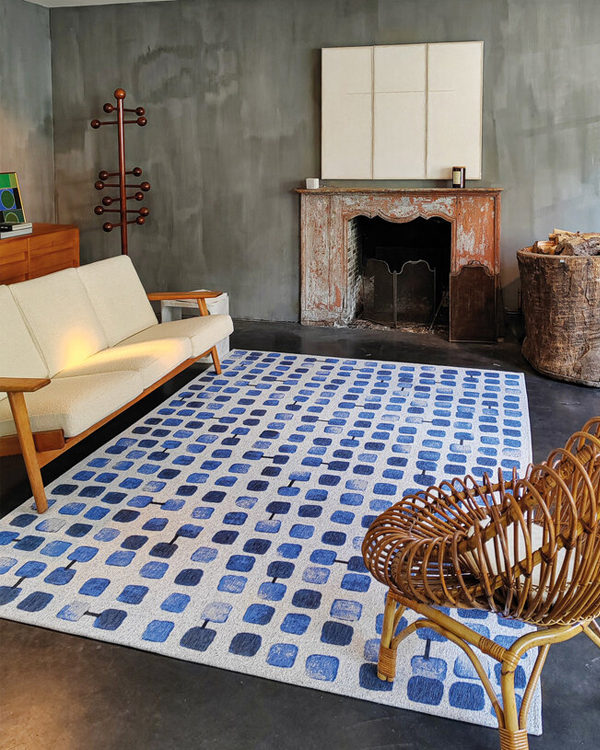 AMPARO BLUES COBLESTONE 170x240cm