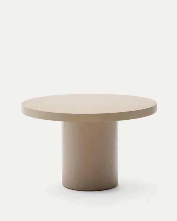 AIGUABLAVA bež cement okrugli sto Ø120cm