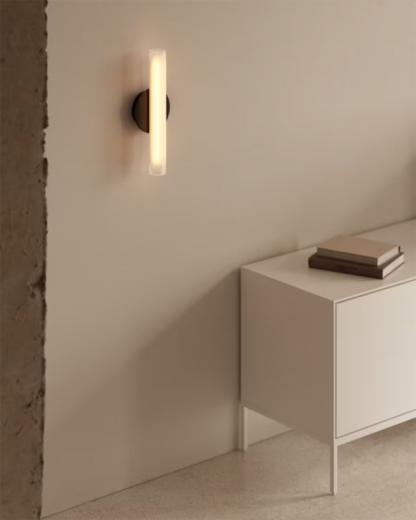 VAUXALL zidna lampa od metala i stakla