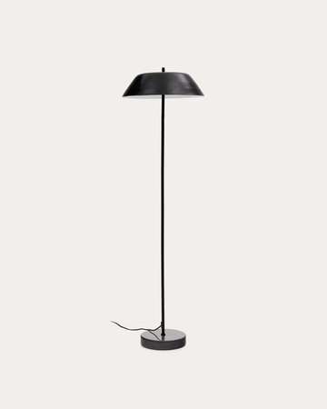 SAYRA podna lampa od mermera i metala u crnoj boji