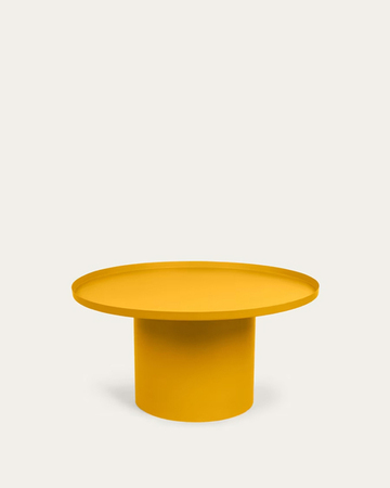 FLEKSA okrugli pomoćni sto, žuta Ø 72 cm
