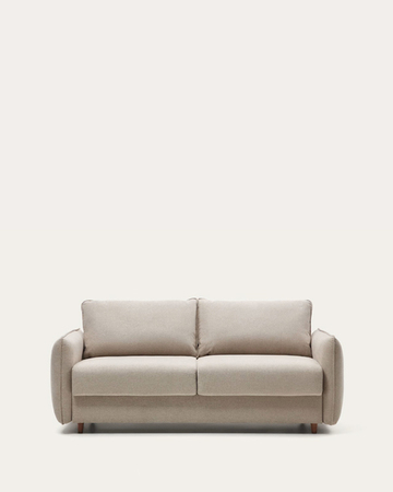 CARLOTA dvosjed u austin bež šenilu, na razvlačenje 185 cm x 93 cm (krevet 133cm)