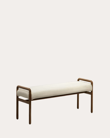 MACARET klupa walnut bež 120cm