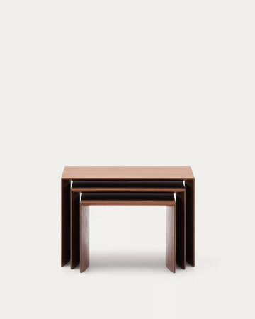 LITTO set stolova 60 x 40 / 51 x 36 / 42 x 31 cm walnut