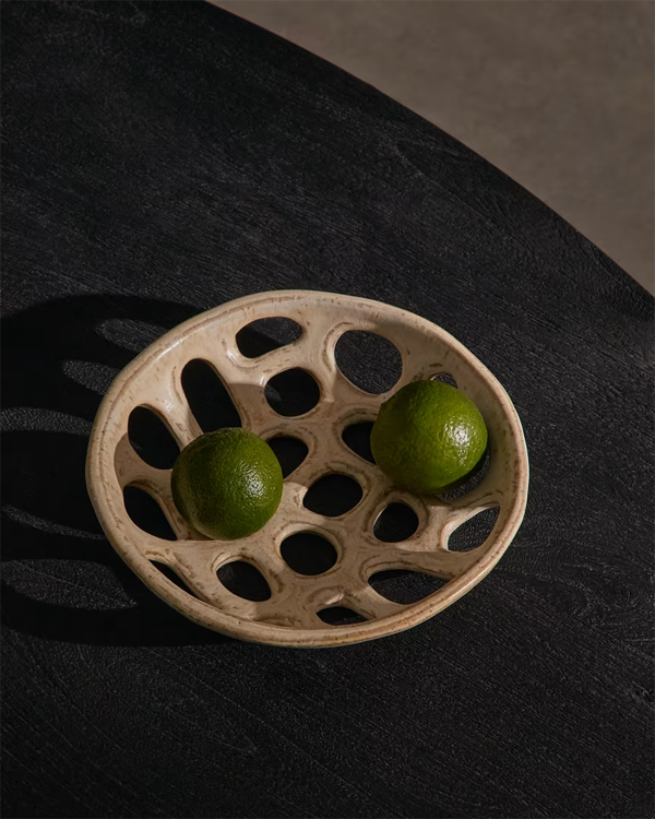 Zunel mala bež keramička zdjela za voće