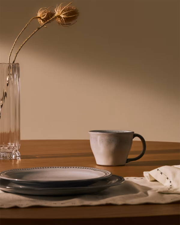 DOVEC plava keramička šolja