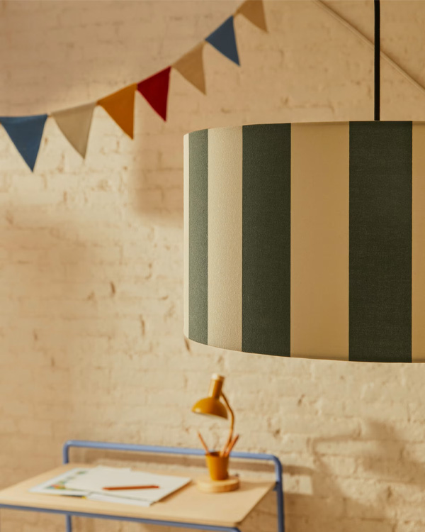 CIRAL abažur, plavo bijeli 40cm