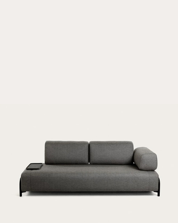 COMPO trosjed, tamno sivi, 232 cm
