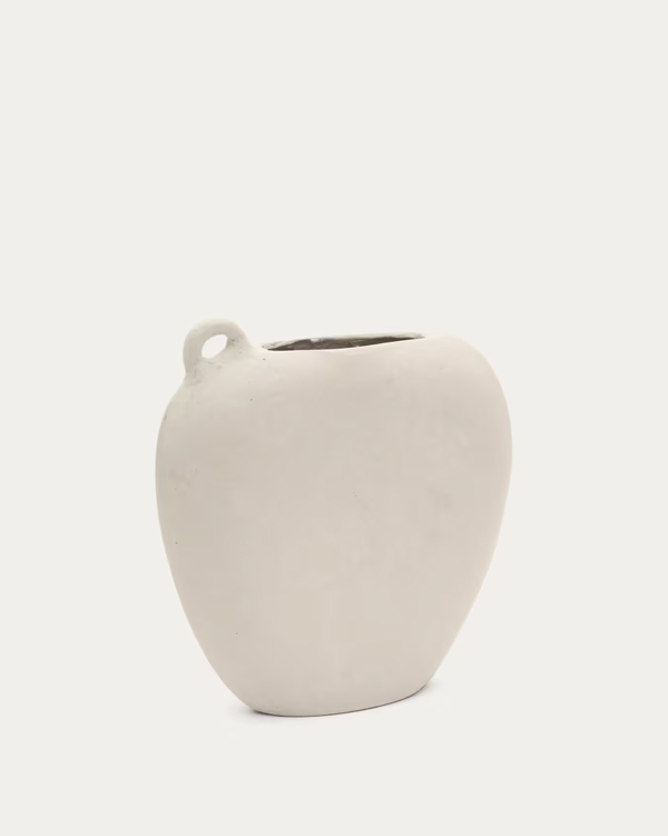 NETI vaza od papir mašea bijela 37 cm