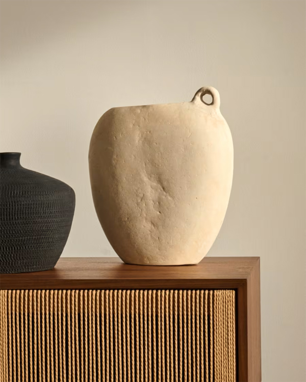 NETI vaza od papir mašea bijela 37 cm