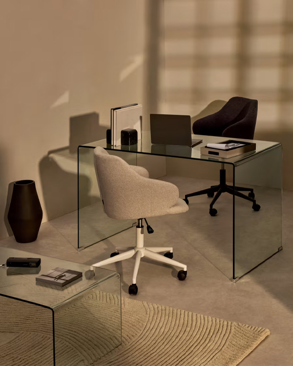 BURANO sto, kaljeno staklo, 125 x 70 cm