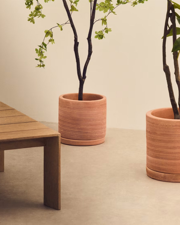 KARLINA set 2 saksije, terakota ø 33 cm / ø 24 cm