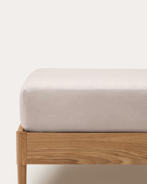 SIMME čaršav, lan, pamuk, 180 cm