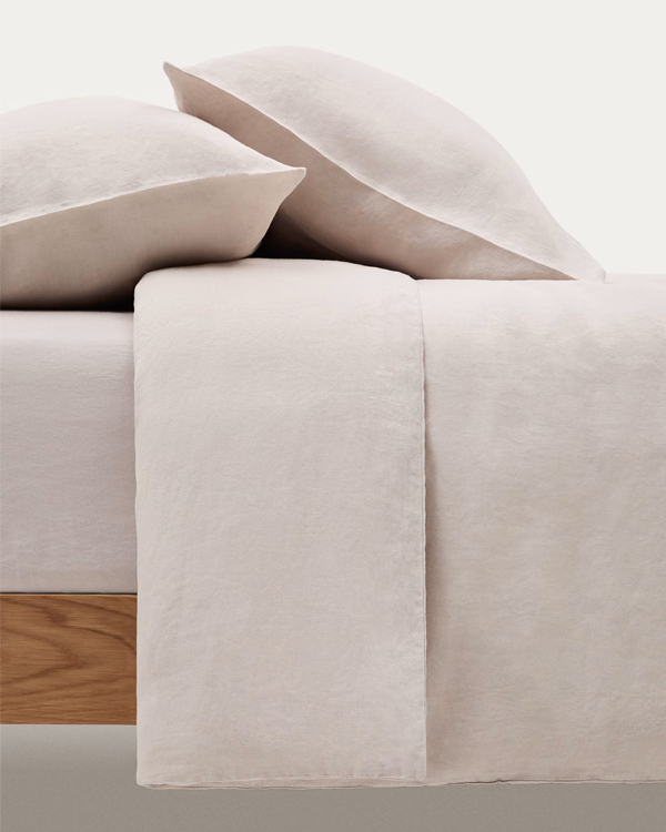 SIMME čaršav, lan, pamuk, 180 cm