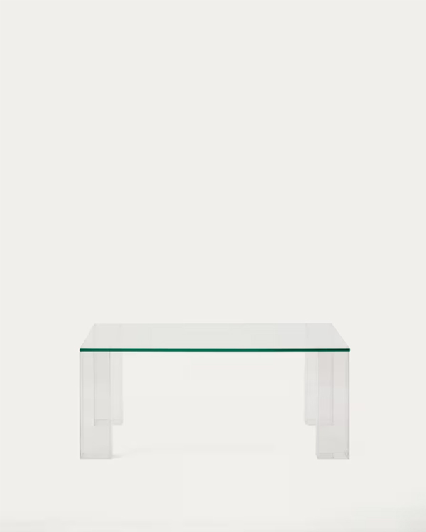 ADULARIA klub sto, kaljeno staklo, 85 x 85 cm