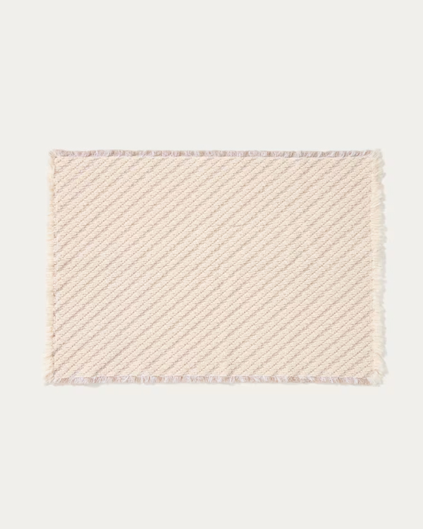 JANU podloga za kupatilo, pamuk, bež, 50 x 70 cm