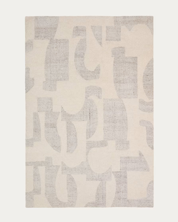 NORELA tepih, siva, mjesavina vune, 200x300cm