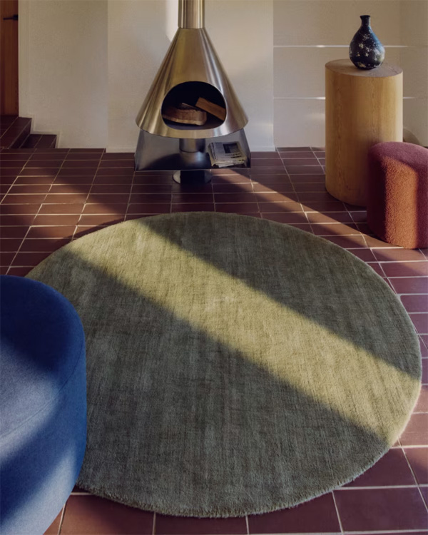 EMPURIES okrugli tepih, zeleni, Ø200cm