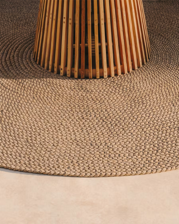 DESPAS okrugli tepih, bež, Ø 200 cm