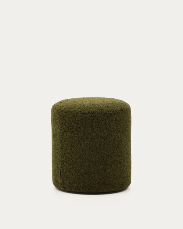 KAELI okrugli tabure, zeleni, Ø 43 cm