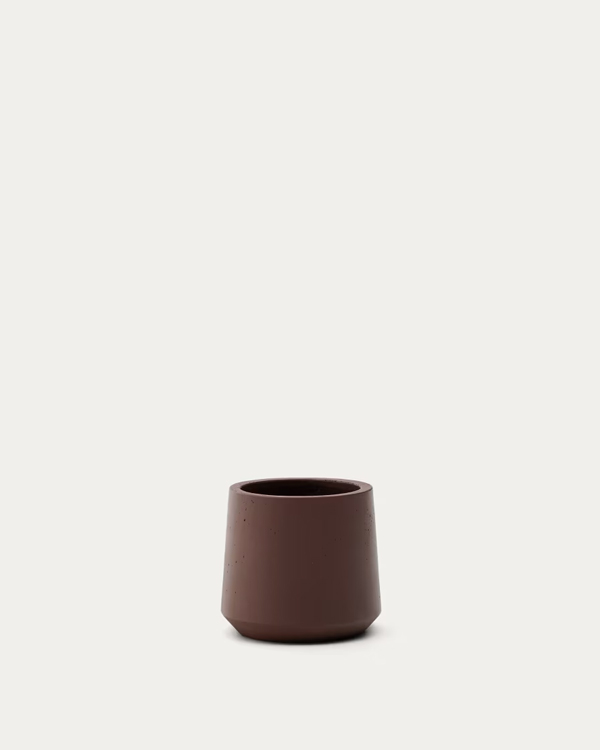 CALUN saksija od bordo cementa, Ø32 cm