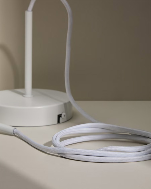 FULVIA Nosač za lampu od metala sa bijelom završnicom, 250 cm