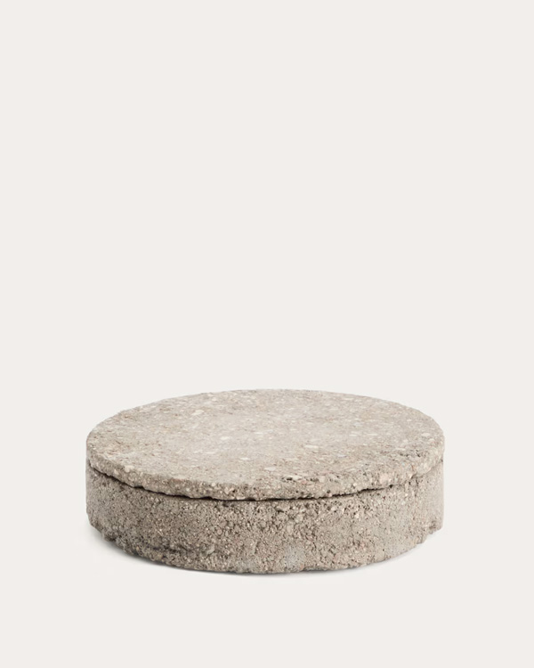 MIRANI Dekorativna kutija od kamena, Ø23 cm