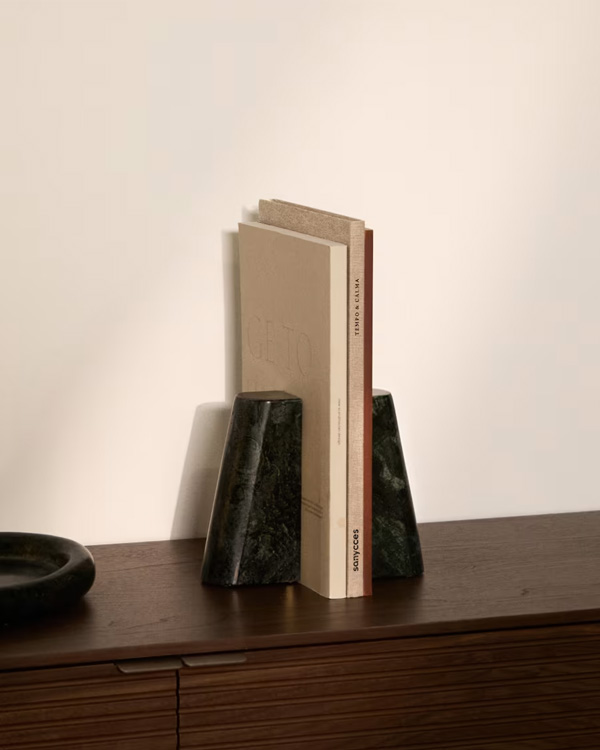 SERELA Držač za knjige od zelenog mermera