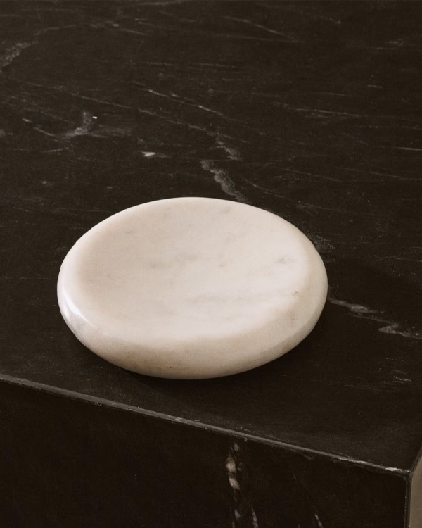 OBENA Tacna od bijelog mermera, Ø15 cm