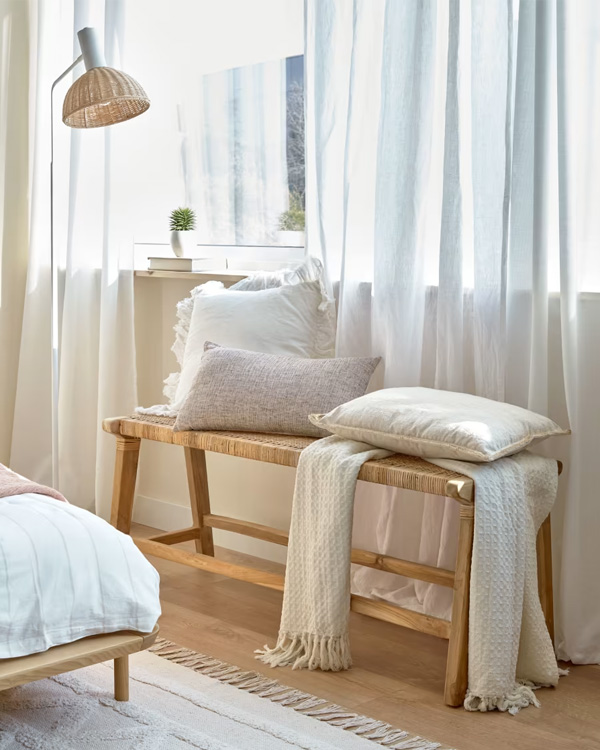 BEIDA Klupa, tikovina, 120 cm