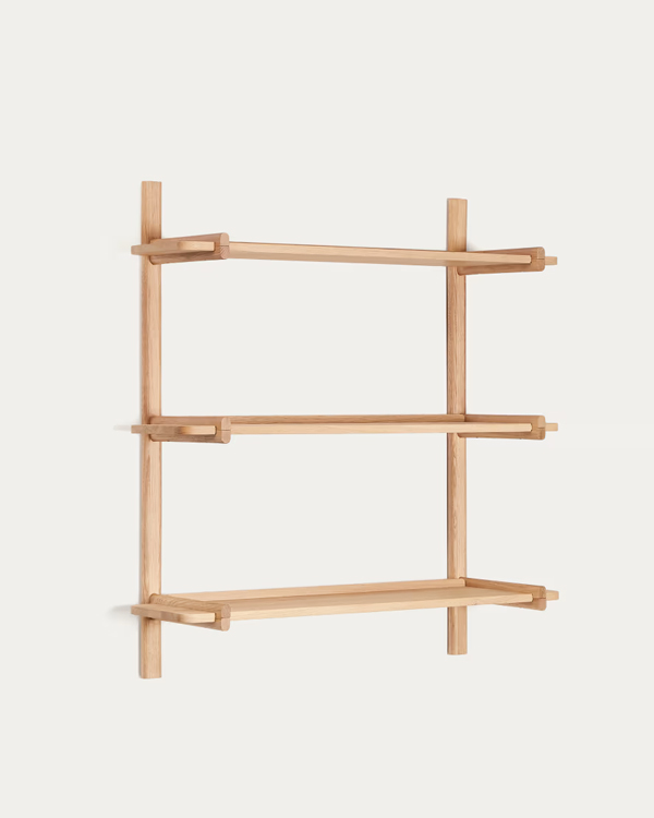 SITRA Modularna polica sa 3 police od punog hrasta, 90 cm FSC Mix Credit