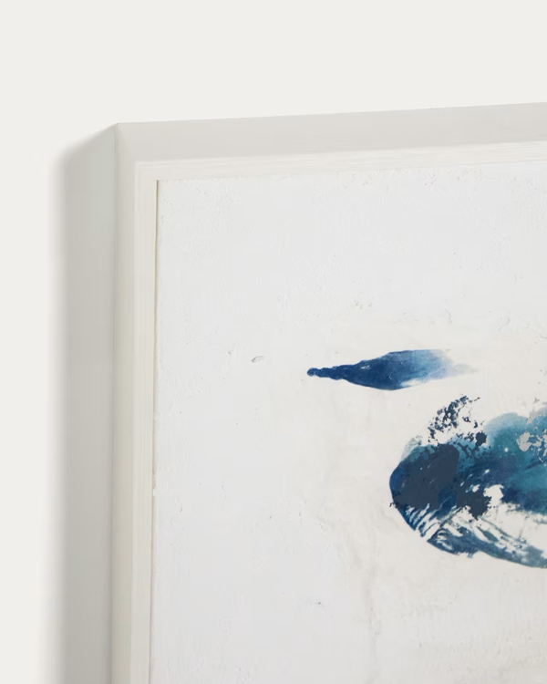 ERALE Zidna dekoracija, plavo bijela, 100 x 80 cm