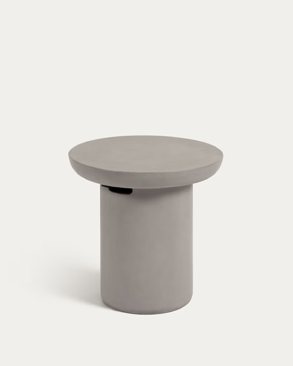 TAIMI Klub sto, cement, Ø 50 cm