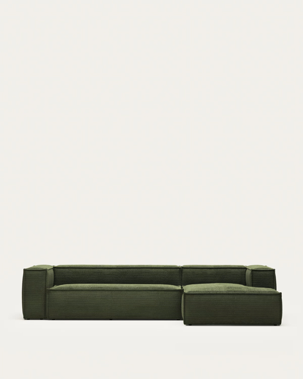 BLOK Ugaona garnitura, desni ugao, Lincoln Dark Green, 330 cm