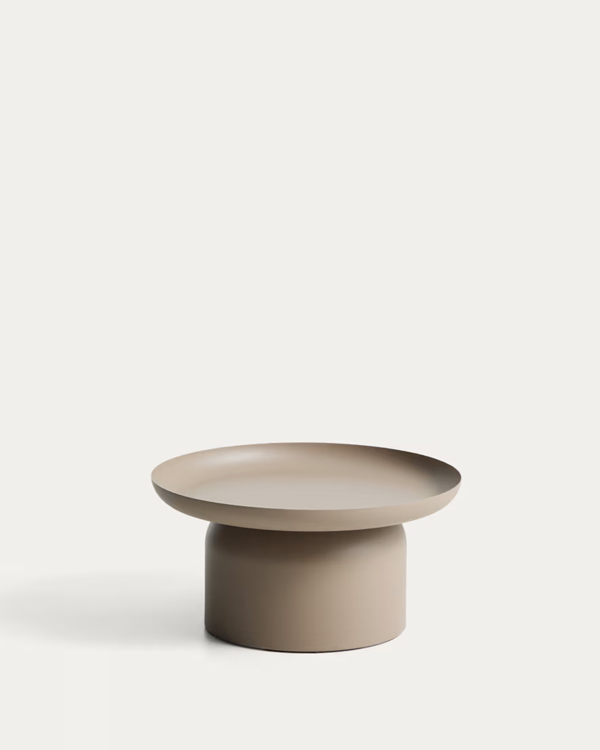 ARCOLA klub sto, aluminijum, Ø70cm, smeđi