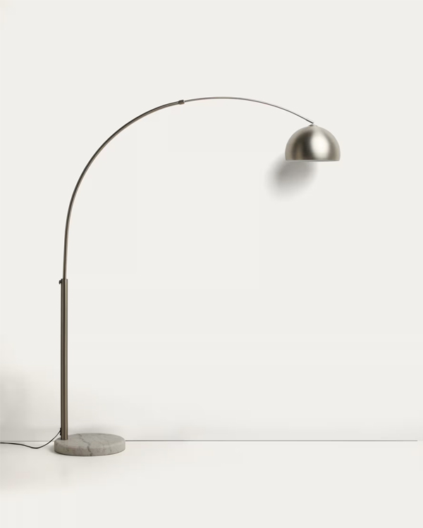 MADALI Podna lampa od brušenog srebra